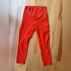 lululemon athletica Align High-Waist Orange Leggings Size 6 23”